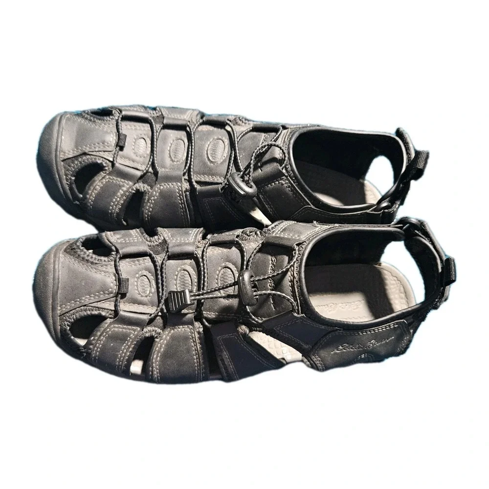 Eddie Bauer Men's‎ Hiking Sandals Meridian Man Made Closed Toe Gray Size 11M